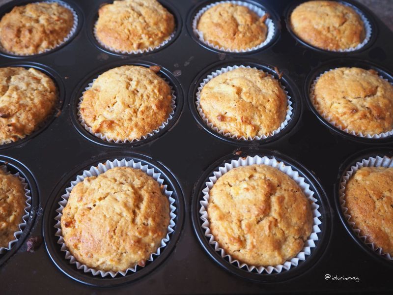 Vegane Apfel Karotten Nuß Cupcakes Muffins Zuckerglasur