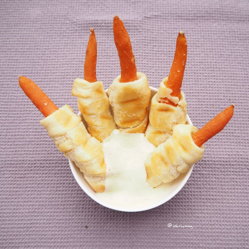 Vegane Halloween Karotten Finger