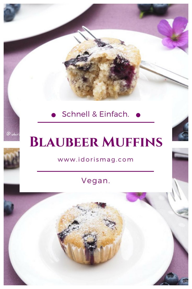 Vegane Blaubeer Muffins