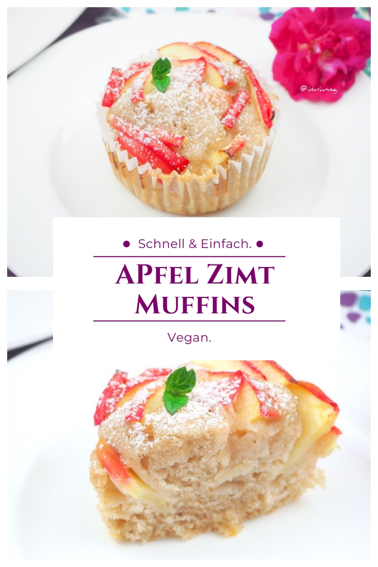 Vegane Apfel Zimt Muffins