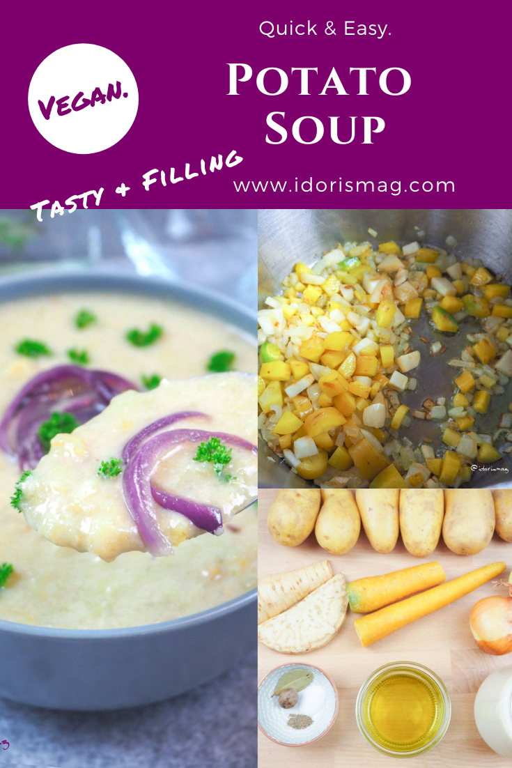 Vegan Recipe - Classic hearty potato soup