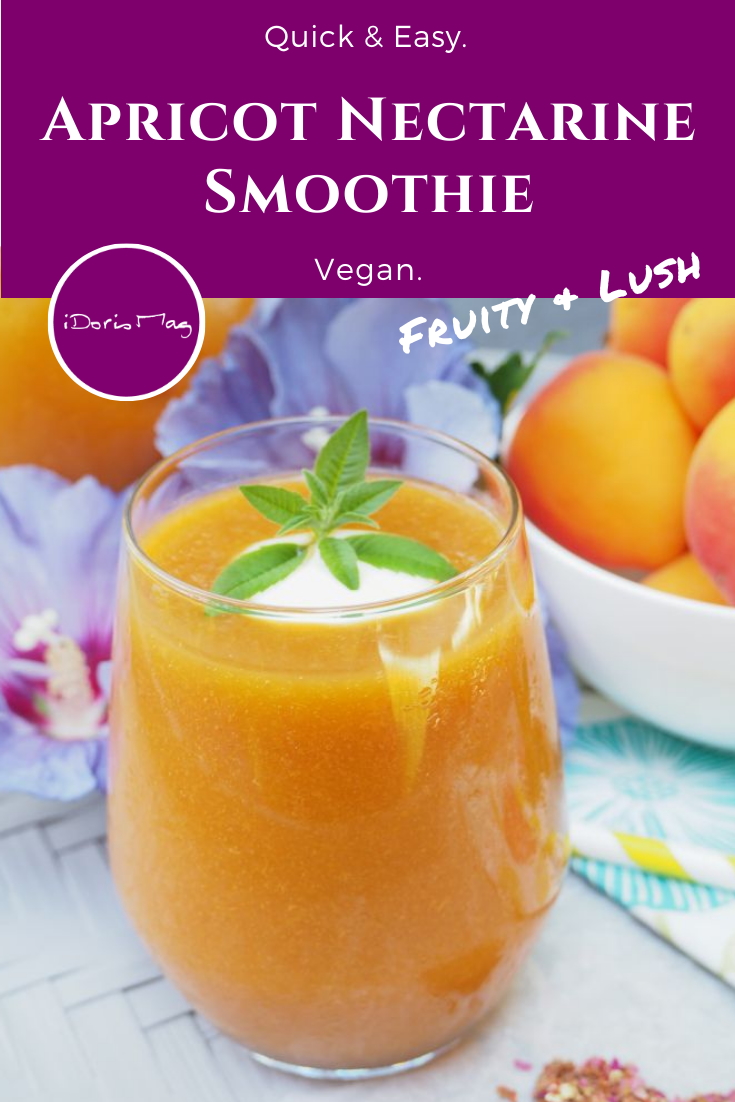Vegan Smoothie Recipe - Apricot Nectarine Smoothie