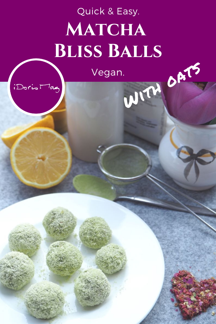 Vegan Matcha Bliss Balls - Plant-based recipe