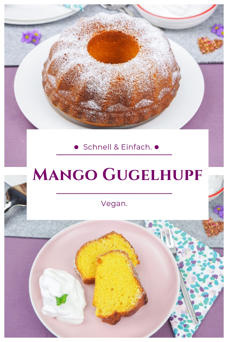 Veganer Mango Gugelhupf