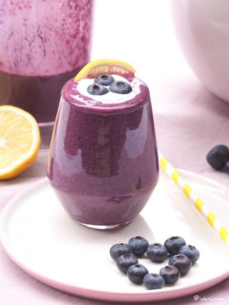 Energie Kick Rezept – Banane Heidelbeer Smoothie