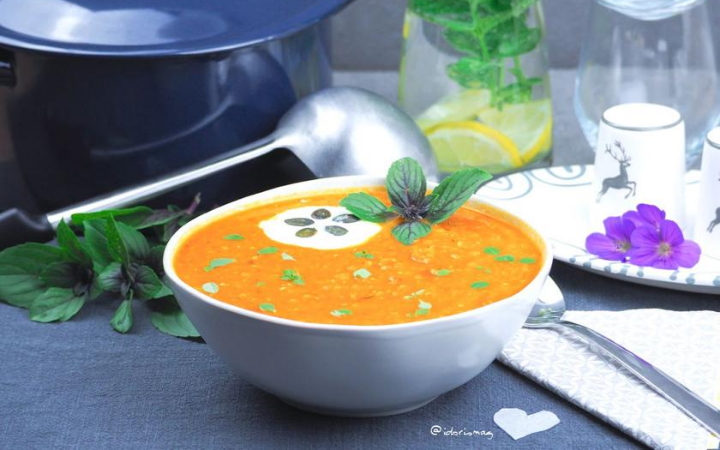 Vegane Linsen Tomaten Suppe